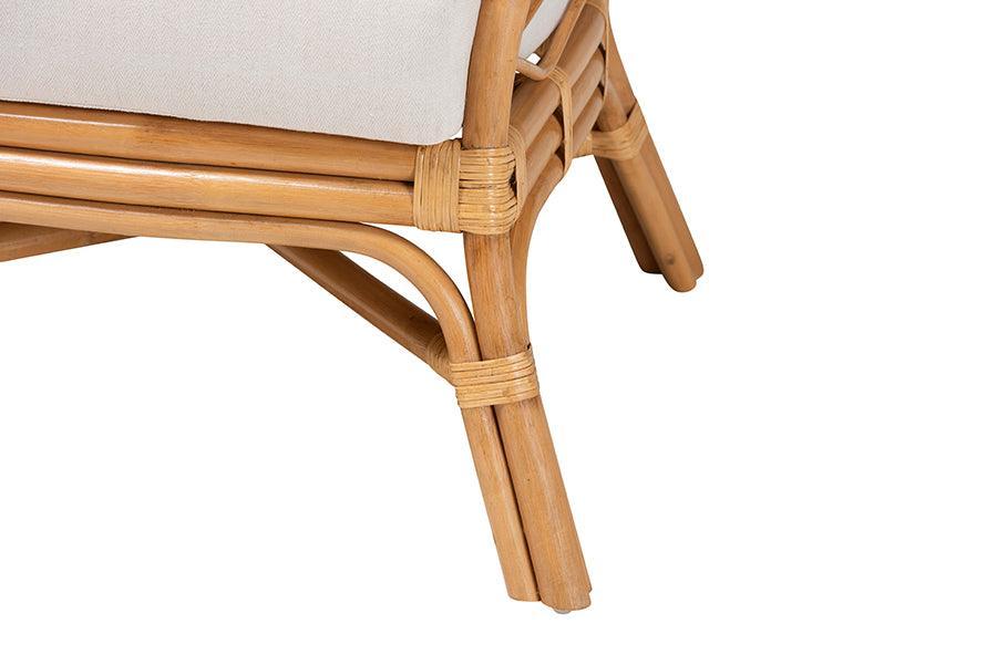 bali & pari Emmeline Bohemian Honey Rattan Accent Chair FredCo