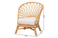 bali & pari Emmeline Bohemian Honey Rattan Accent Chair FredCo