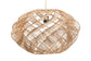 bali & pari Enola Handwoven Jute Pendant Lampshade - Boho Chic Ceiling Light Cover with Twisted Spiral Design FredCo