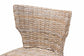 bali & pari Enver Modern Bohemian Grey Kubu Rattan and Mahogany Wood Counter Stool FredCo