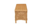 bali & pari Erla Bohemian Light Honey Rattan Accent Bench with Scallop border FredCo