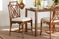 Rattan dining chairs with cream cushions at a wooden table in a modern dining room, FredCo International