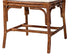 Rattan chair base with natural finish and woven accents, FredCo International furniture