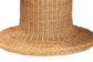 bali & pari Farrow Bohemian Braided Light Honey Rattan Dining Table FredCo