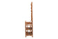 Side view of a tall bamboo rack with shelves, home furniture from FredCo International