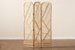 bali & pari Firenze Modern Bohemian Natural Brown Rattan Room Divider FredCo