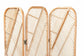 bali & pari Firenze Modern Bohemian Natural Brown Rattan Room Divider FredCo