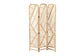 bali & pari Firenze Modern Bohemian Natural Brown Rattan Room Divider FredCo