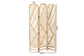bali & pari Firenze Modern Bohemian Natural Brown Rattan Room Divider FredCo