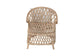bali & pari Florence Bohemian Ivory Braided Rattan Arm Chair FredCo