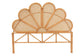 bali & pari Flower Modern Bohemian Honey Rattan King Size Standalone Headboard FredCo