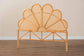 bali & pari Flower Modern Bohemian Honey Rattan King Size Standalone Headboard FredCo