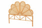 bali & pari Flower Modern Bohemian Honey Rattan King Size Standalone Headboard FredCo