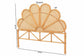 bali & pari Flower Modern Bohemian Honey Rattan Queen Size Standalone Headboard FredCo