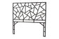 bali & pari Frydel Black Rattan Queen Size Standalone Headboard FredCo