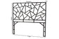 bali & pari Frydel Black Rattan Queen Size Standalone Headboard FredCo