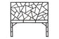 bali & pari Frydel Black Rattan Queen Size Standalone Headboard FredCo