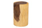 bali & pari Fuchsia Hand-carved Suar Wood Side Table - Round Sculptural Accent Table with Wave Design, Modern Boho Rustic Style for Living Room or Bedroom FredCo