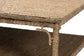 bali & pari Ganit Handwoven Seagrass Coffee Table - Square Center Table with Wrapped Frame and Lower Shelf, Coastal Boho Accent Furniture for Living Room or Lounge FredCo