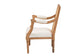bali & pari Garridan Traditional French Beige Fabric and Honey Oak Finished Wood Accent Chair FredCo