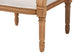 bali & pari Garridan Traditional French Beige Fabric and Honey Oak Finished Wood Accent Chair FredCo
