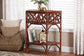 bali & pari Gaspar Marbled Tortoise Natural Rattan Console Table - Handcrafted Accent Table with Chippendale Design, Coastal Tropical Style for Entryway, Hallway, or Living Room FredCo