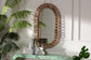 bali & pari Geona Modern Bohemian Metal and Natural Brown Seagrass Accent Wall Mirror FredCo