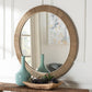 bali & pari Geralyn Japandi Natural Seagrass Round Wall Mirror FredCo