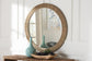 bali & pari Geralyn Japandi Natural Seagrass Round Wall Mirror FredCo