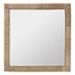 bali & pari Geralyn Japandi Natural Seagrass Square Wall Mirror FredCo