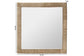 bali & pari Geralyn Japandi Natural Seagrass Square Wall Mirror FredCo