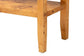 bali & pari Ghina Modern and Contemporary Natural Light Mappa Burl Wood 2-Drawer Console Table FredCo