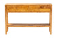 bali & pari Ghina Modern and Contemporary Natural Light Mappa Burl Wood 2-Drawer Console Table FredCo