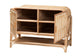 bali & pari Gitano Bohemian Natural Rattan 2-Door Storage Cabinet FredCo