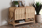 bali & pari Gitano Bohemian Natural Rattan 2-Door Storage Cabinet FredCo