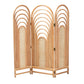 bali & pari Golda Modern Bohemian Natural Brown Rattan Room Divider FredCo