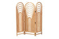 bali & pari Golda Modern Bohemian Natural Brown Rattan Room Divider FredCo