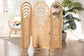 bali & pari Golda Modern Bohemian Natural Brown Rattan Room Divider FredCo