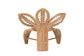bali & pari Gresham Modern Bohemian Natural Rattan Leaf Accent Chair FredCo