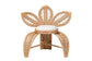 bali & pari Gresham Modern Bohemian Natural Rattan Leaf Accent Chair FredCo
