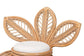 bali & pari Gresham Modern Bohemian Natural Rattan Leaf Accent Chair FredCo