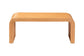 bali & pari Guevara Bohemian Light Honey Fluted Rattan Coffee Table FredCo