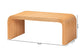 bali & pari Guevara Bohemian Light Honey Fluted Rattan Coffee Table FredCo