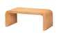 bali & pari Guevara Bohemian Light Honey Fluted Rattan Coffee Table FredCo