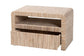 bali & pari Hannah Bohemian Woven Grasscloth 1-Drawer Nightstand FredCo