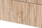 bali & pari Hannah Bohemian Woven Grasscloth 1-Drawer Nightstand FredCo