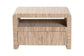 bali & pari Hannah Bohemian Woven Grasscloth 1-Drawer Nightstand FredCo