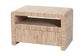 bali & pari Hannah Bohemian Woven Grasscloth 1-Drawer Nightstand FredCo