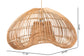 bali & pari Hansa Natural Rattan Pendant Lampshade - Handcrafted Dome-Shape Ceiling Light Cover, Coastal Boho Décor FredCo