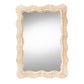 bali & pari Hasana Bohemian Natural Scallop Rattan Accent Wall Mirror FredCo